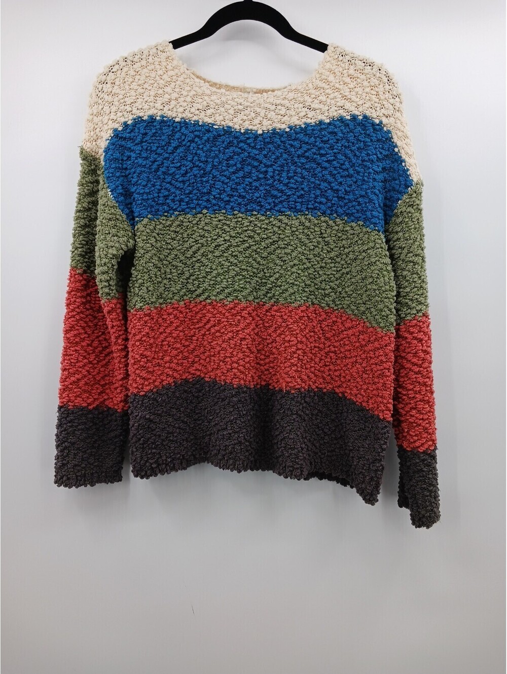 Umgee Women's Sweater Small Multi Color Block Oversized